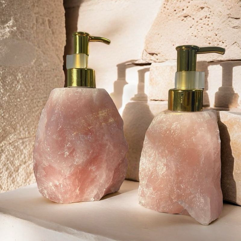 Crystal Stone Dispenser Shower Gel Press Bottle