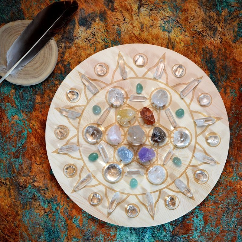 Wish Chakra Healing Crystal Grid