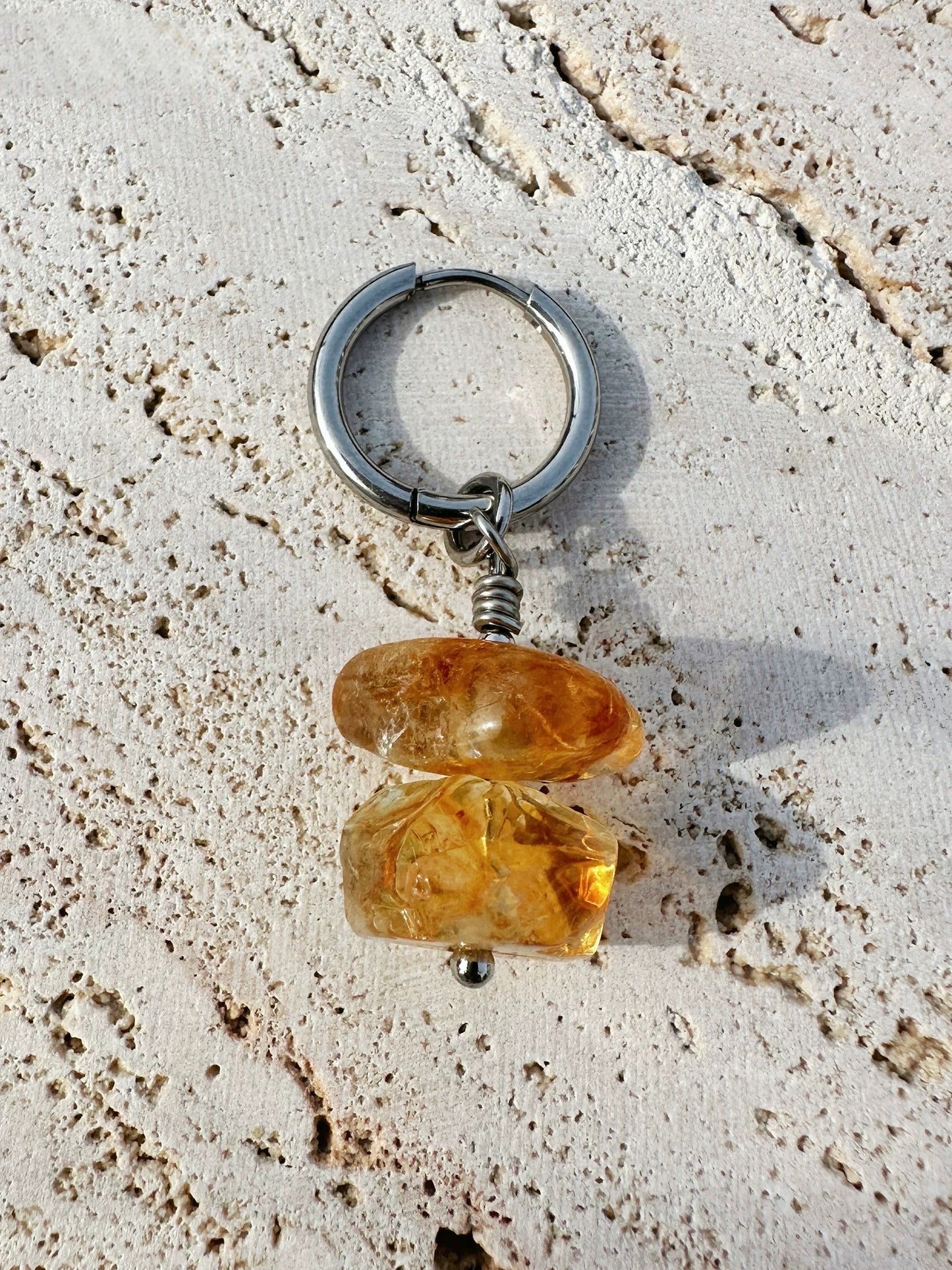 Irregular Citrine Earrings