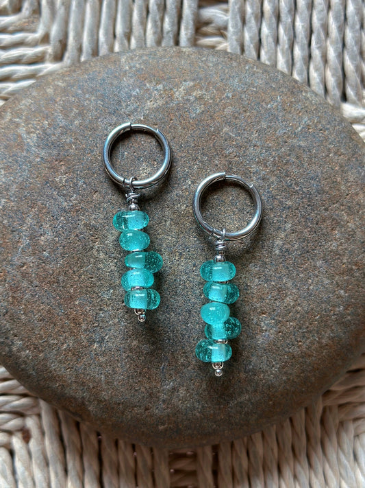 Vintage Glazed Drop Earrings