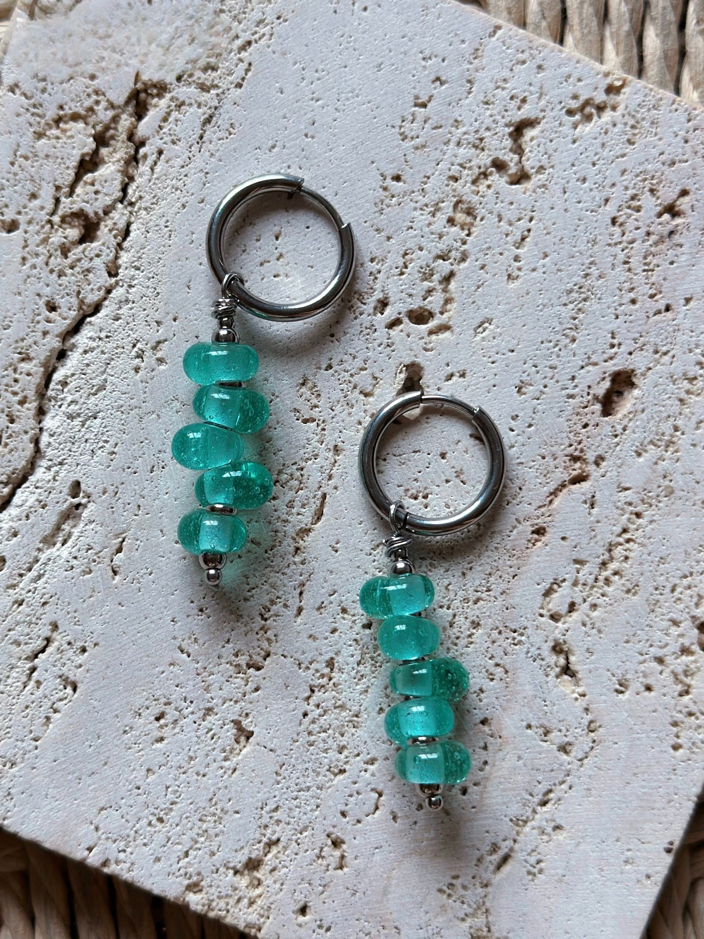 Vintage Glazed Drop Earrings