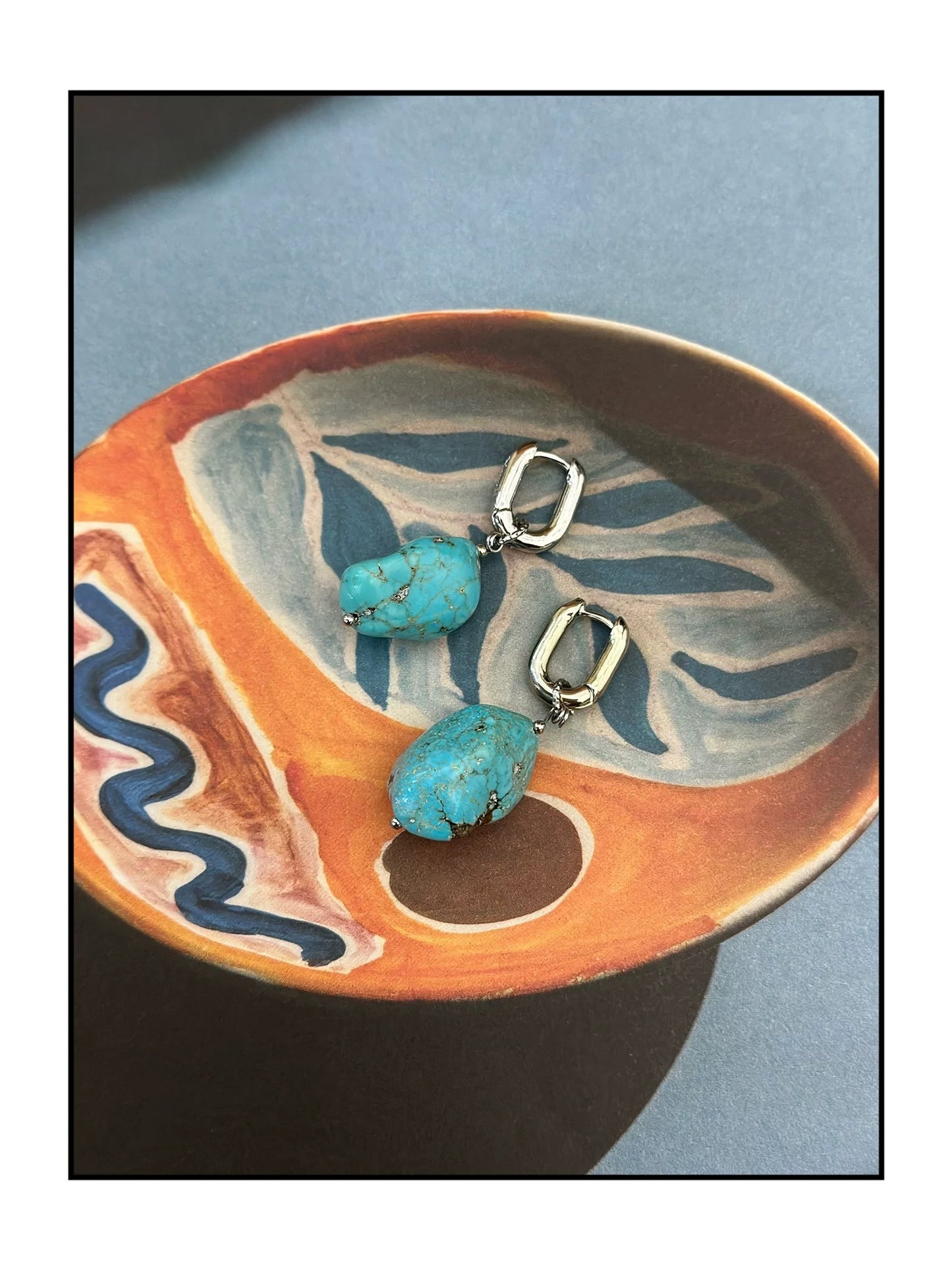 Tibetan Turquoise Earrings