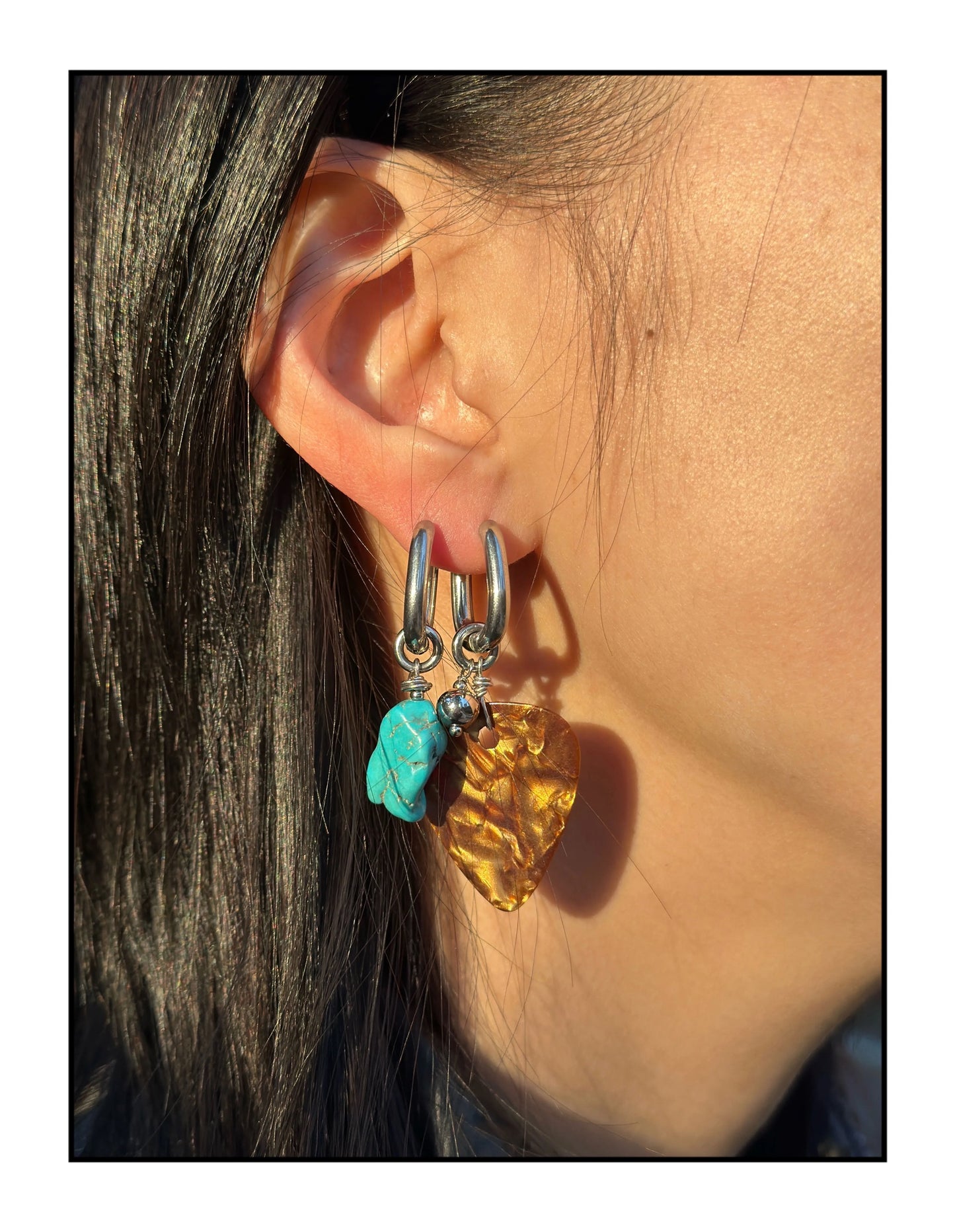 Tibetan Turquoise Earrings