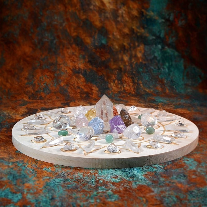 Wish Chakra Healing Crystal Grid