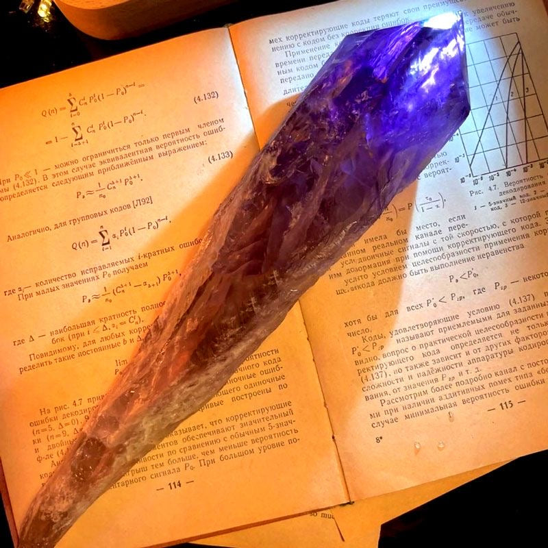 Natural Amethyst Scepter Crystal Magic Wand