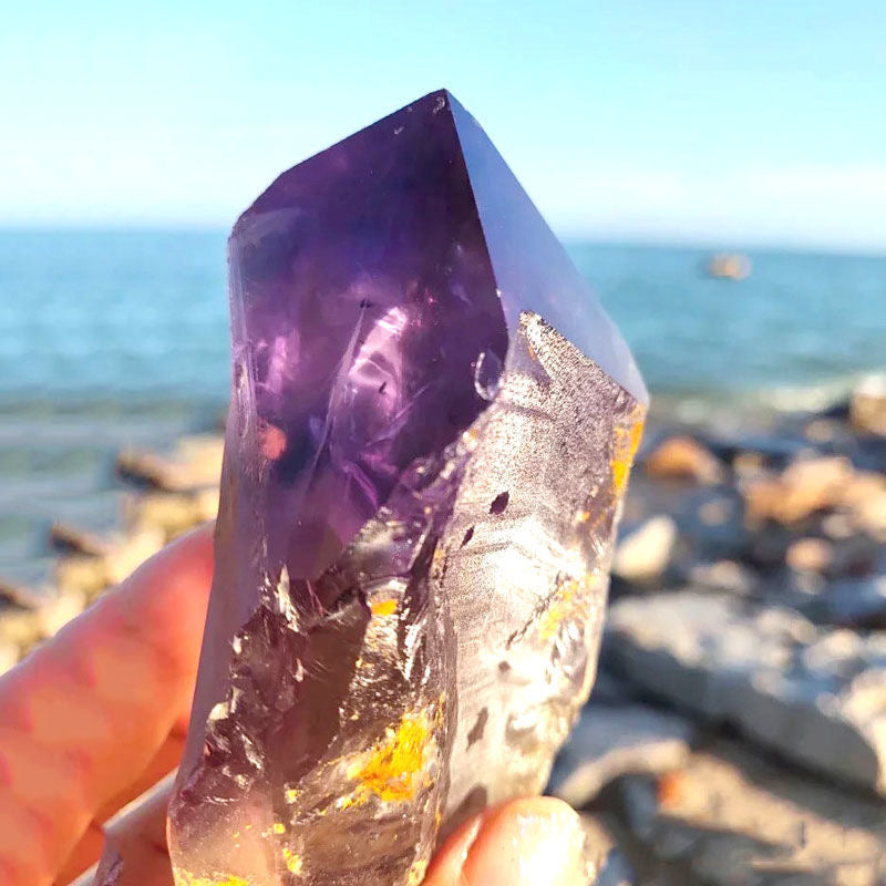 Natural Amethyst Scepter Crystal Magic Wand