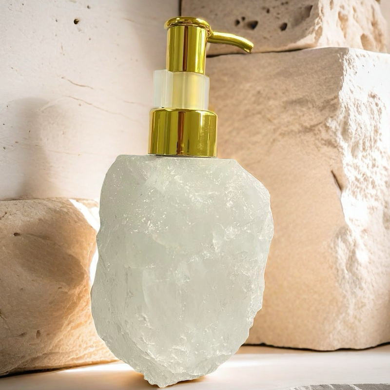 Crystal Stone Dispenser Shower Gel Press Bottle 30-35ml