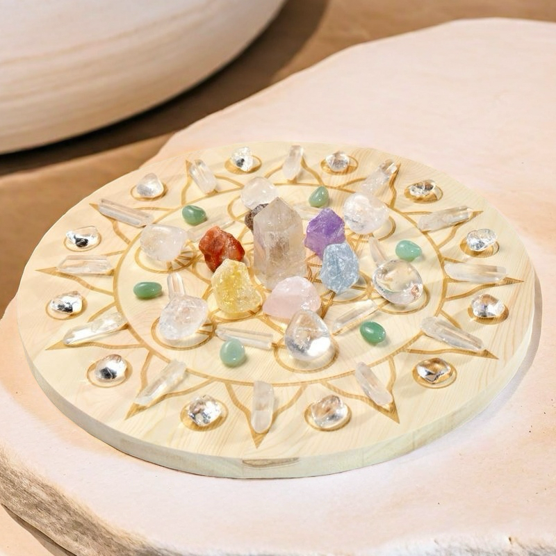 Wish Chakra Healing Crystal Grid