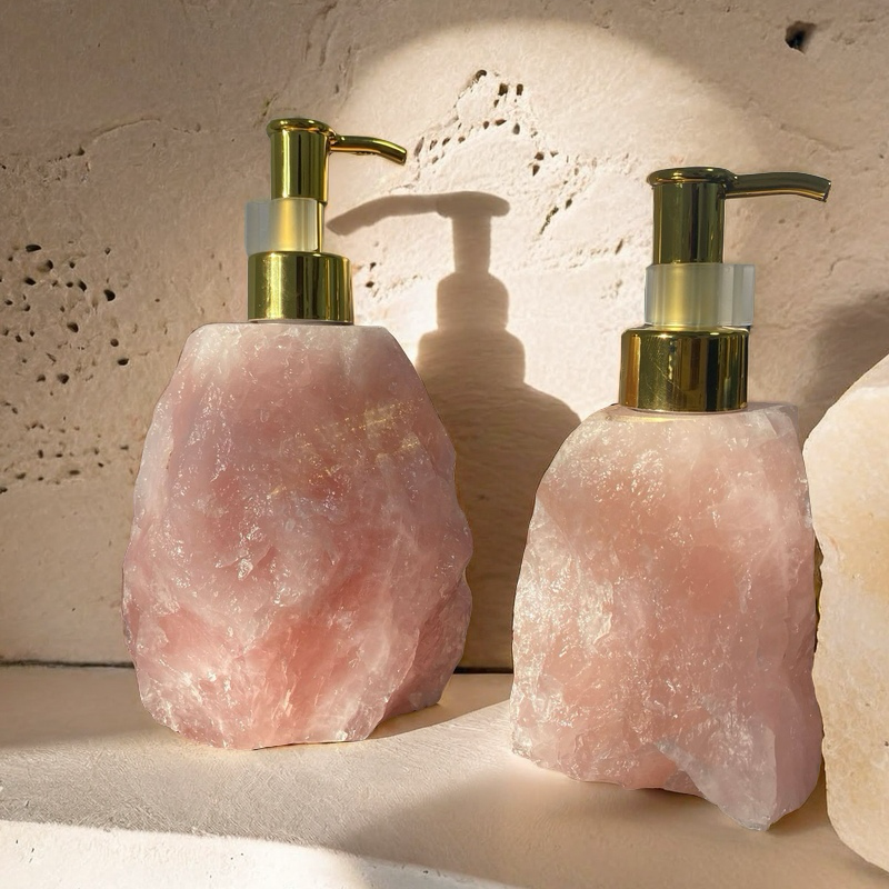 Crystal Stone Dispenser Shower Gel Press Bottle 30-35ml