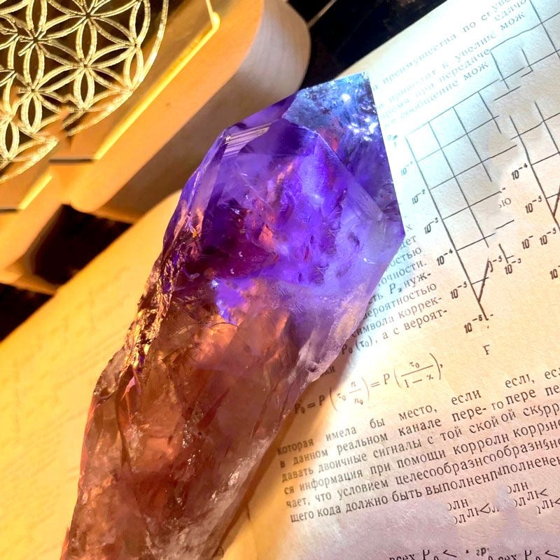 Natural Amethyst Scepter Crystal Magic Wand