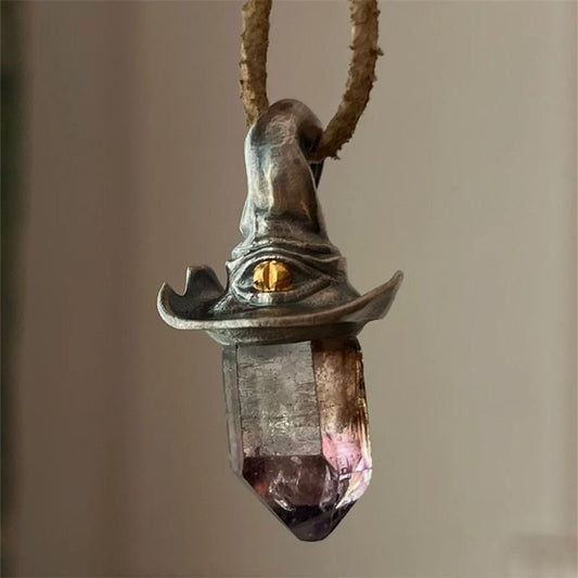 Witch's Hat Amethyst Pendant